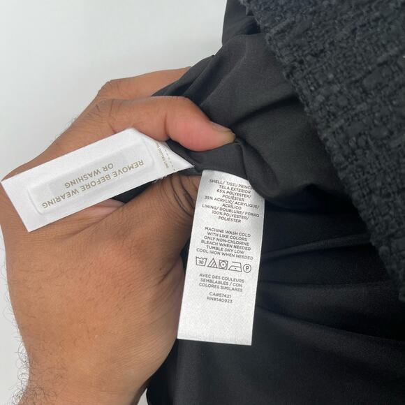 NWT Loft Womens‎ Career Trendy Sailor Nautical Tweed Wrap Mini Skirt Size 2 Tall - Picture 7 of 8